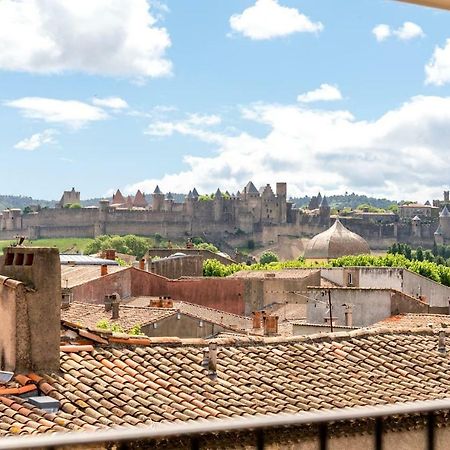 Les Cles De Laure - Wine Loft, Terrasse Et Vue Extraordinaire Sur La Cite Medievale Carcassonne Exterior foto